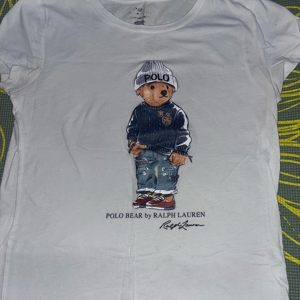 Ralph Lauren White Polo Bear T-Shirt